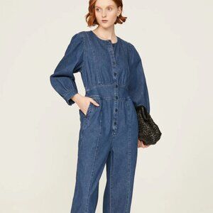 NWT Madewell Denim Straight Jumpsuit 6